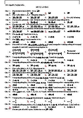 Đề tự luyện 3 - Toán 10